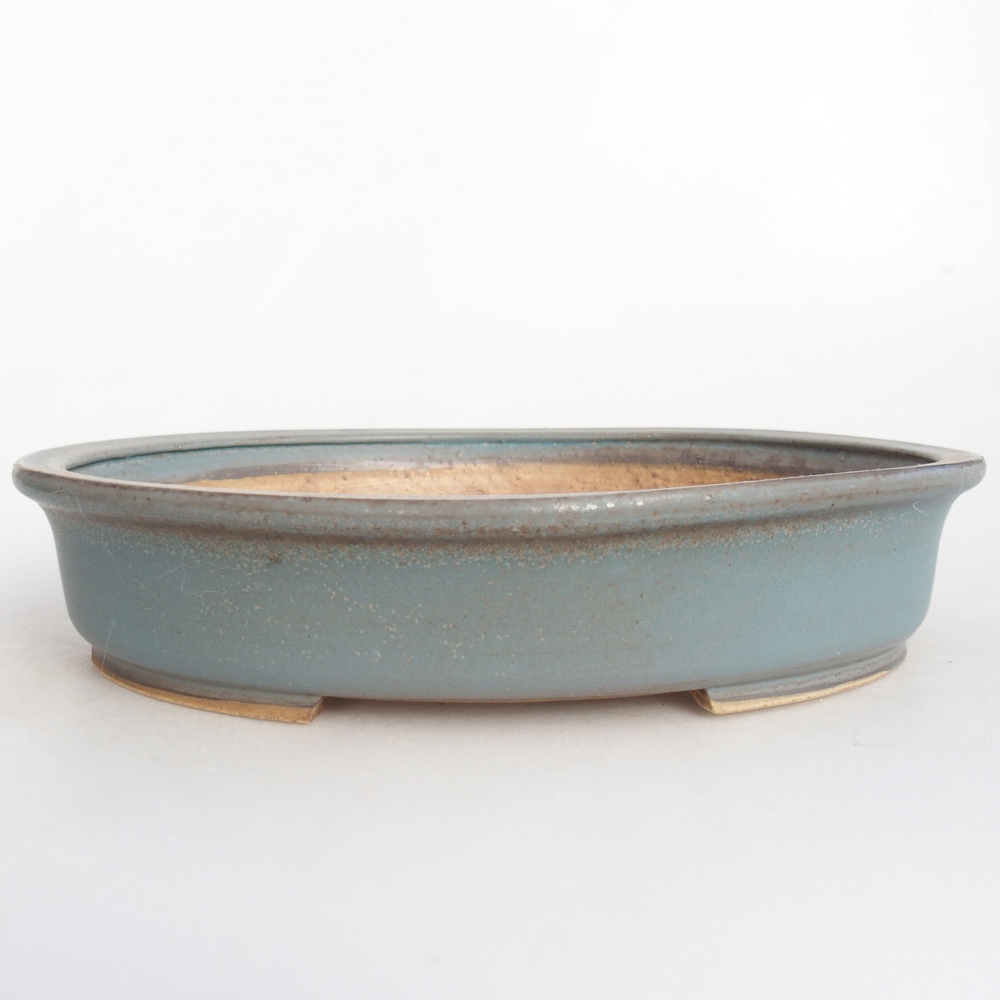 Bonsaischale aus Keramik 24 x 20,5 x 5 cm, Farbe blau