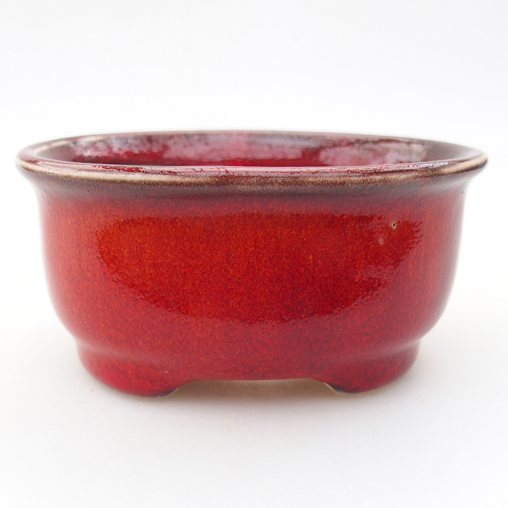 Mini-Bonsaischale 9 x 8 x 4,5 cm, Farbe rot