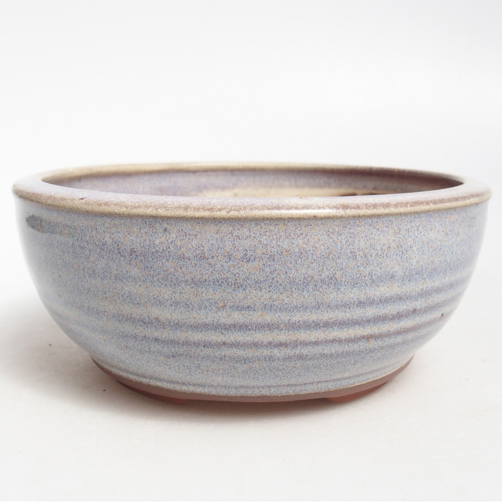 Bonsaischale aus Keramik 15 x 15 x 6 cm, Farbe blau