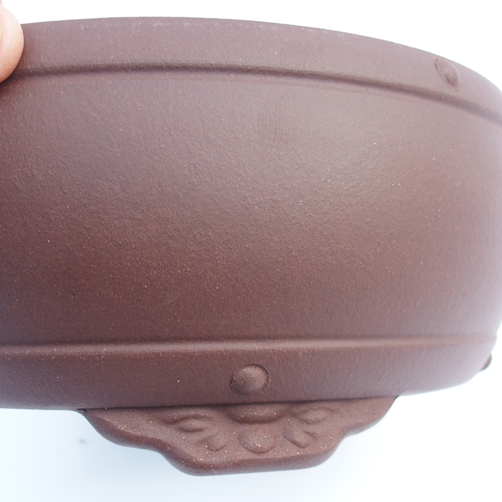 Schale 24 x 24 x 10,5 cm braun
