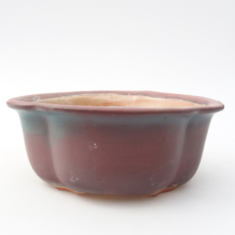 Bonsaischale aus Keramik 13,5 x 11 x 5,5 cm, rosa