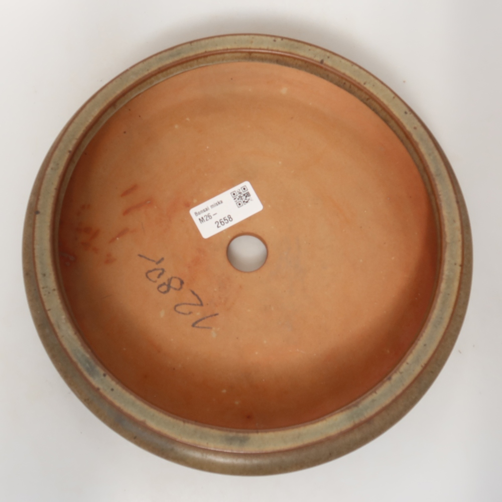 Keramikschale 23 x 23 x 7 cm , Farbe braun