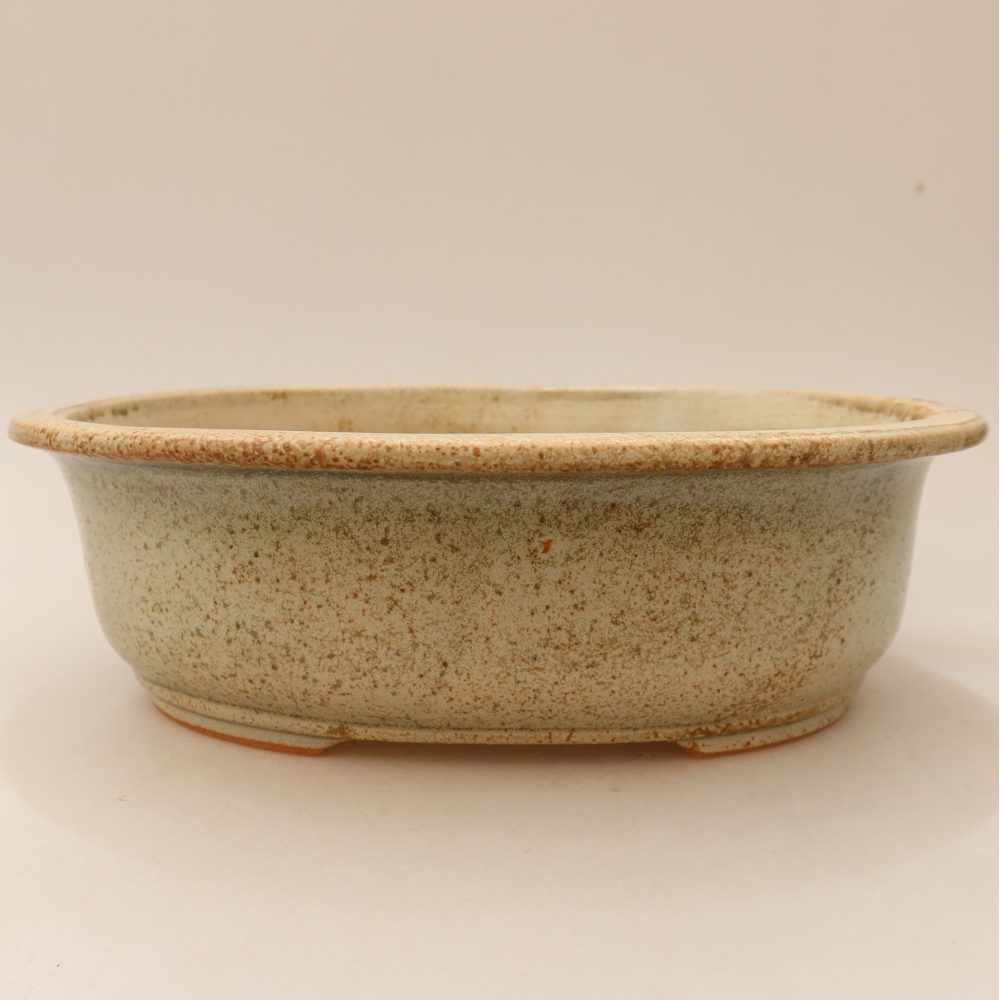Keramik-Bonsai-Schale 23 x 19 x 8 cm, Farbe: Beige