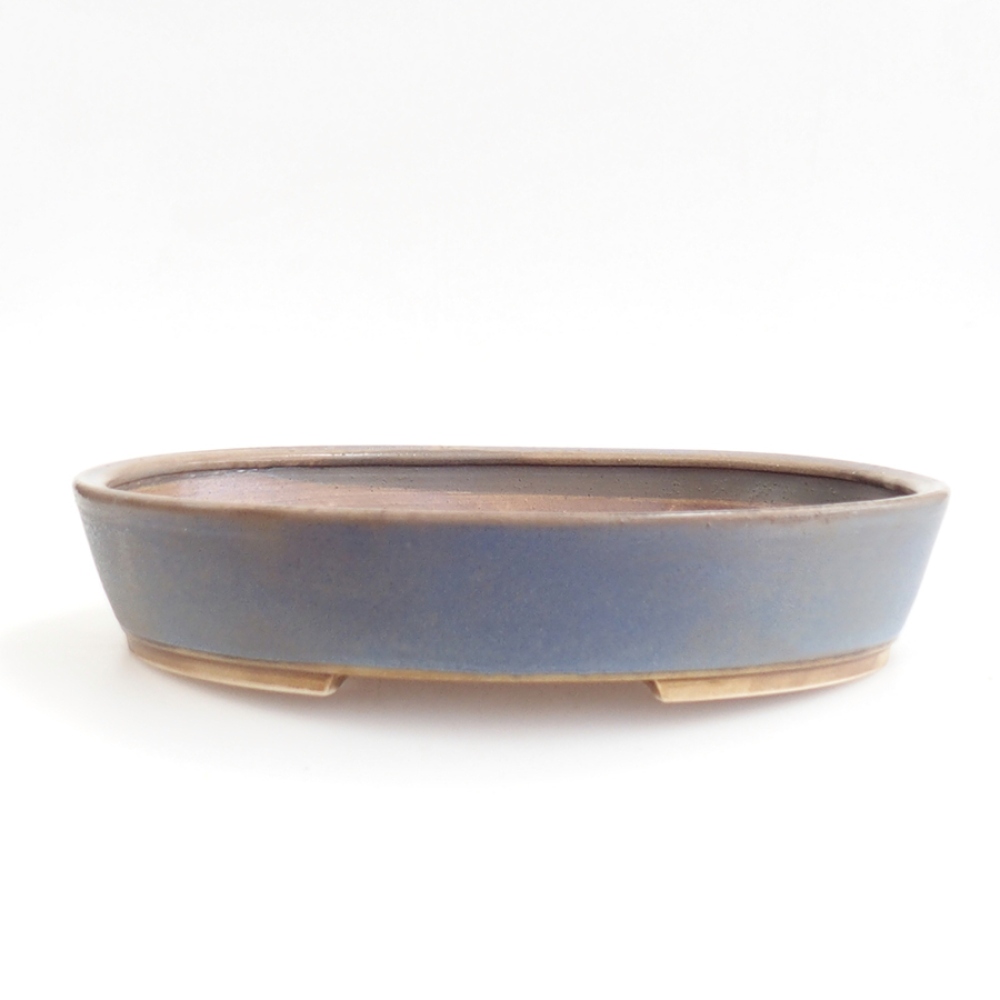 Bonsaischale aus Keramik 31 x 26,5 x 6 cm, Farbe blau