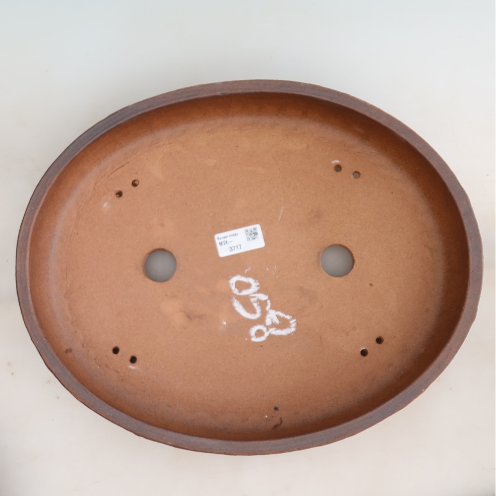 Keramik-Bonsai-Schale 37 x 30 x 7 cm, Farbe: braun