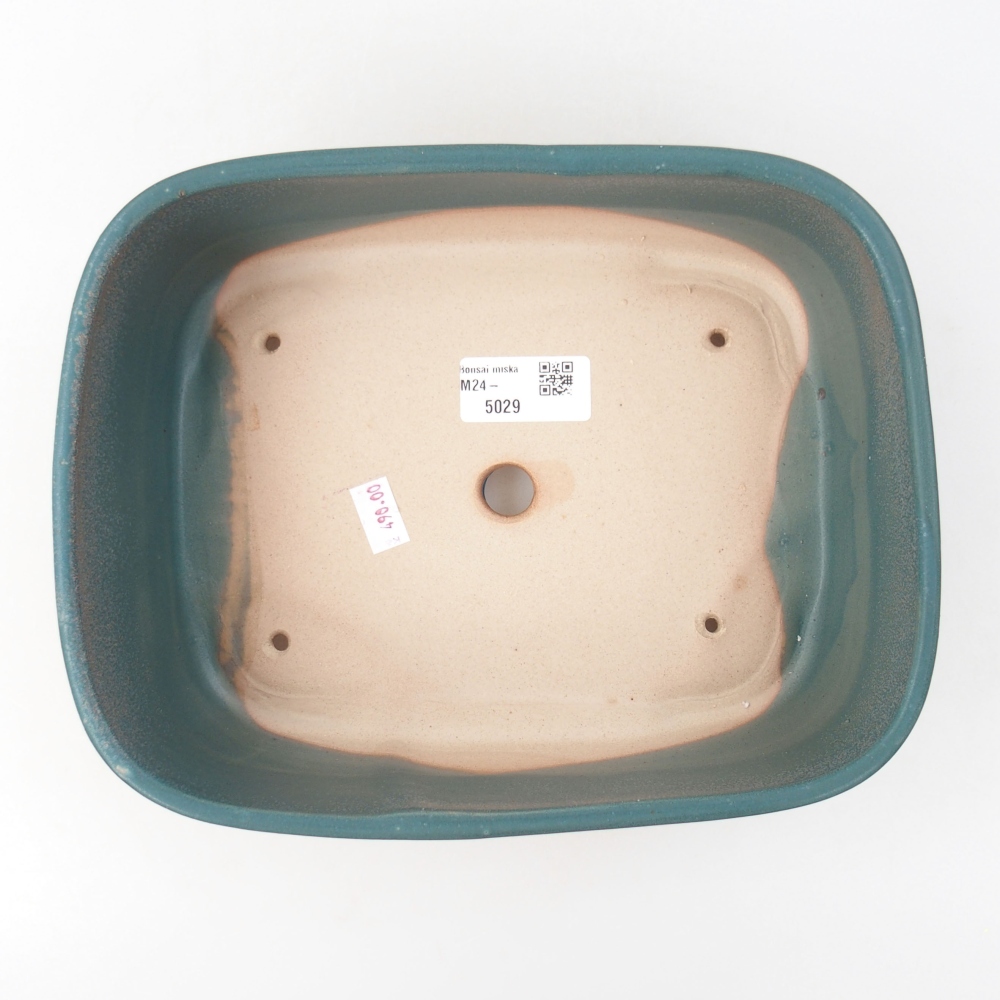 Keramik-Bonsaischale 23 x 18 x 7,5 cm, Farbe blau