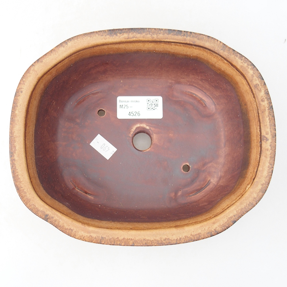 Keramik-Bonsaischale 20 x 16,5 x 6,5  cm, Farbe rosa