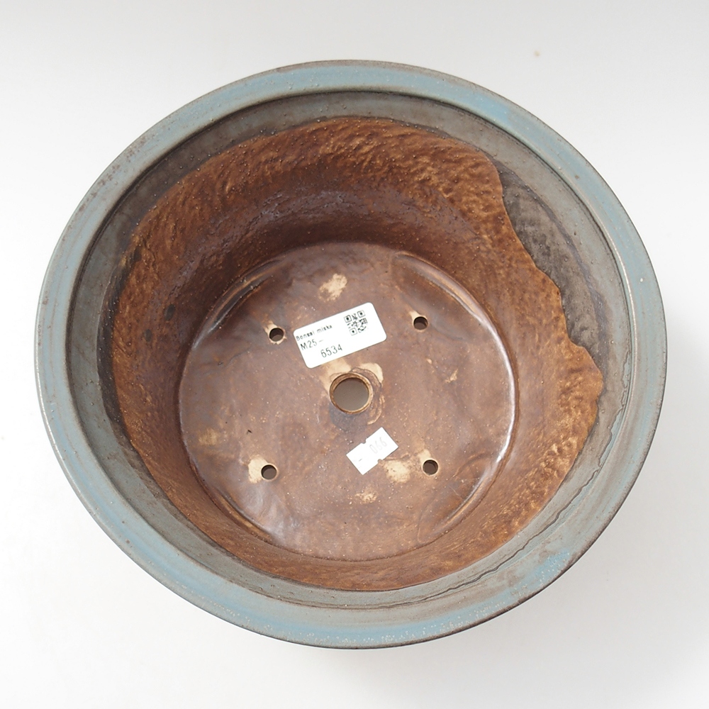 Bonsaischale aus Keramik 24 x 24 x 11,5 cm, Farbe blau