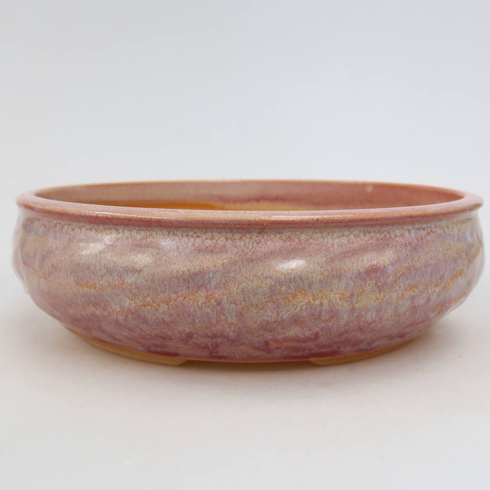 Bonsaischale aus Keramik 21,5 x 21,5 x 6 cm, rosa