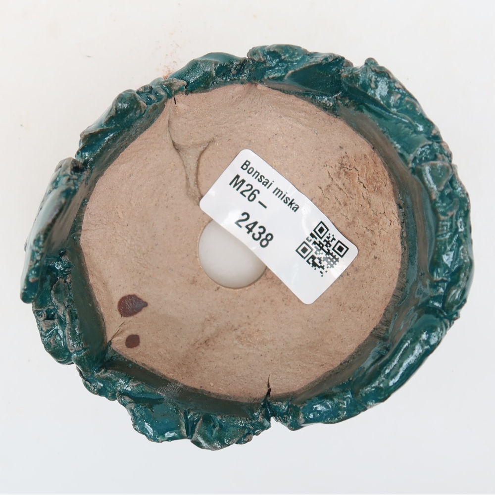 Keramikschale  9 x 8,5 x 6,5 cm, Farbe: grün