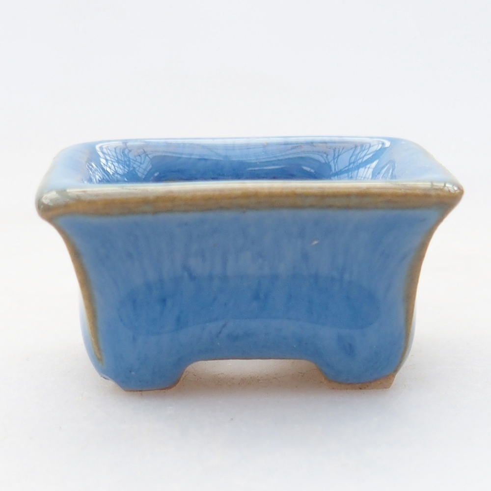 Mini-Bonsaischale 3 x 2 x 1,5 cm, Farbe blau