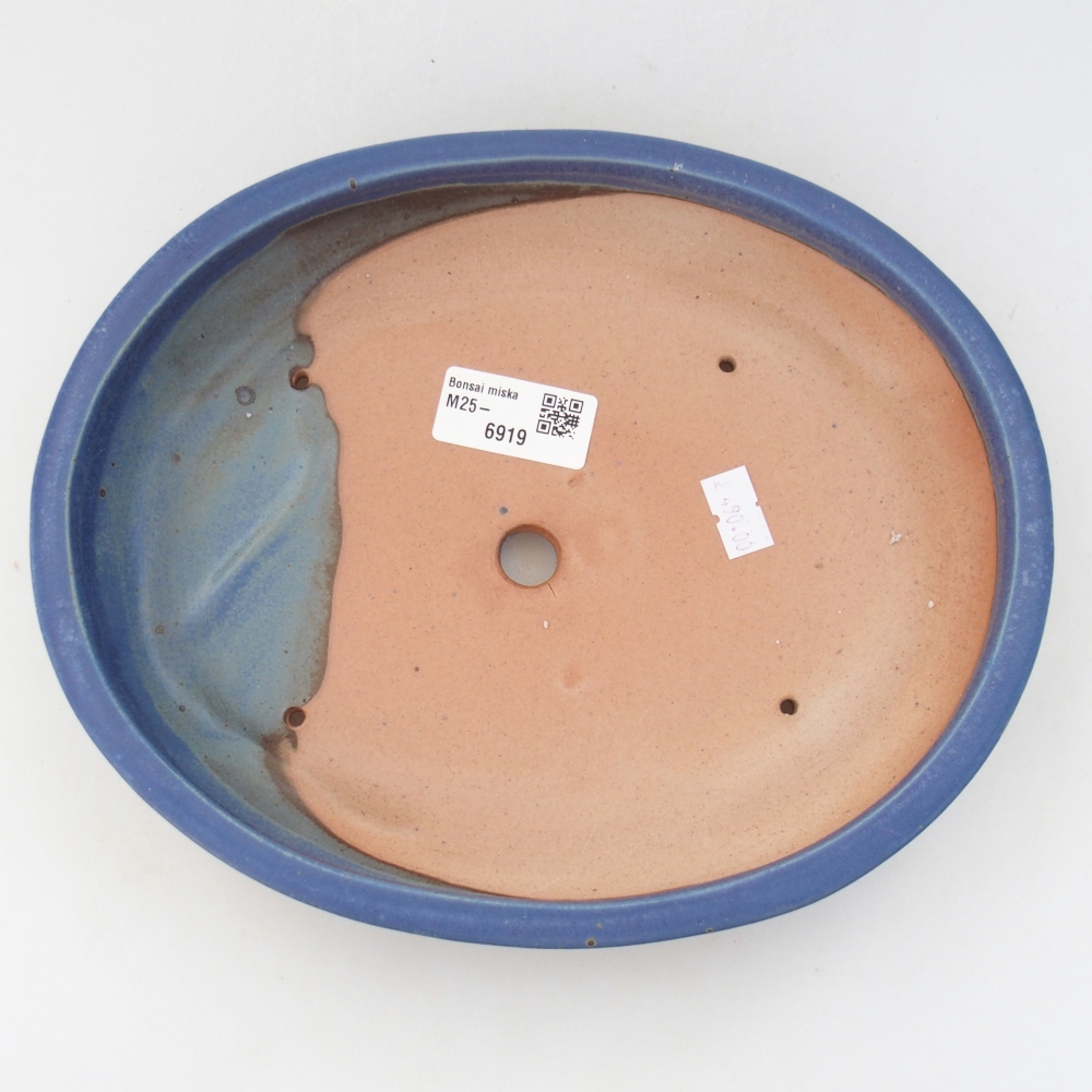 Bonsaischale aus Keramik 24 x 19,5 x 4 cm, Farbe blau