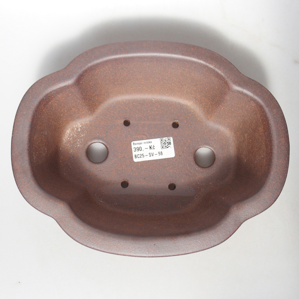 Schale 24 x 19,5 x 7 cm braun