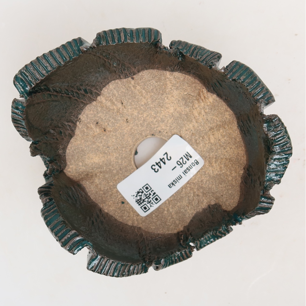 Keramikschale  10 x 10 x 6 cm, Farbe: grün