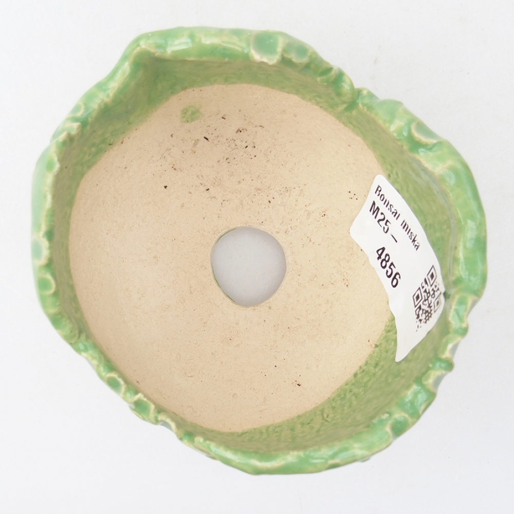 Keramikschale 7,5 x 7 x 6 cm, Farbe grün