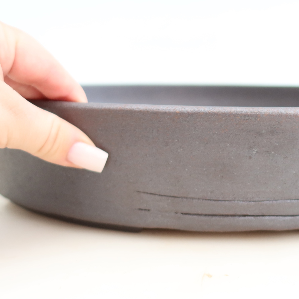 Keramik-Bonsai-Schale 37 x 30 x 7 cm, Farbe: braun