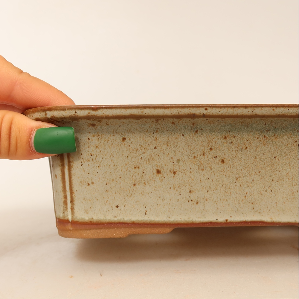 Keramikschale  20 x 15,5 x 5,5 cm, Farbe: Beige