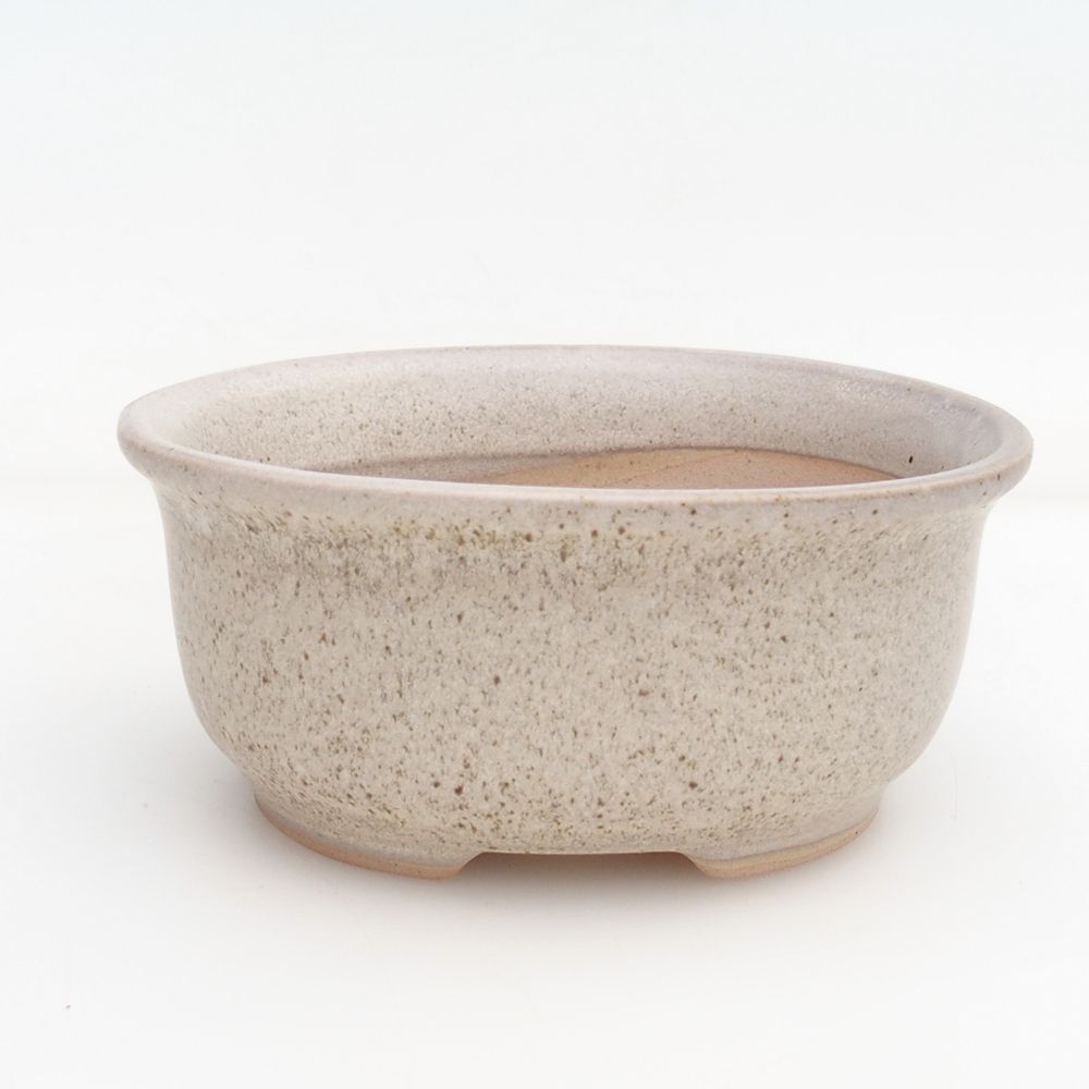 Bonsaischale + Untertasse H30 - 12 x 10,5 x 5,5 cm - beige