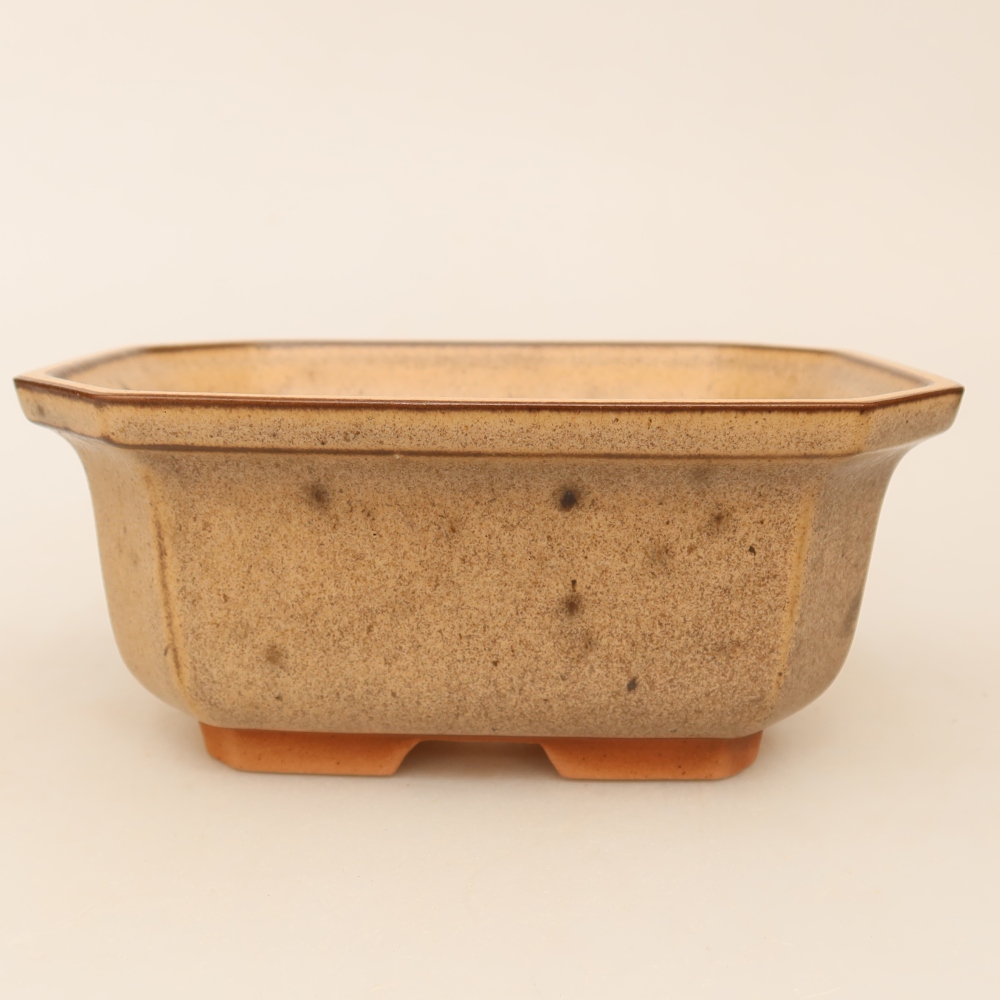 Keramikschale  15 x 12 x 7 cm, Farbe: braun