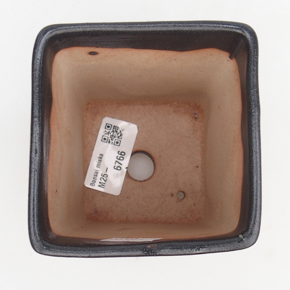Bonsaischale aus Keramik 8,5 x 8,5 x 11,5 cm, grau