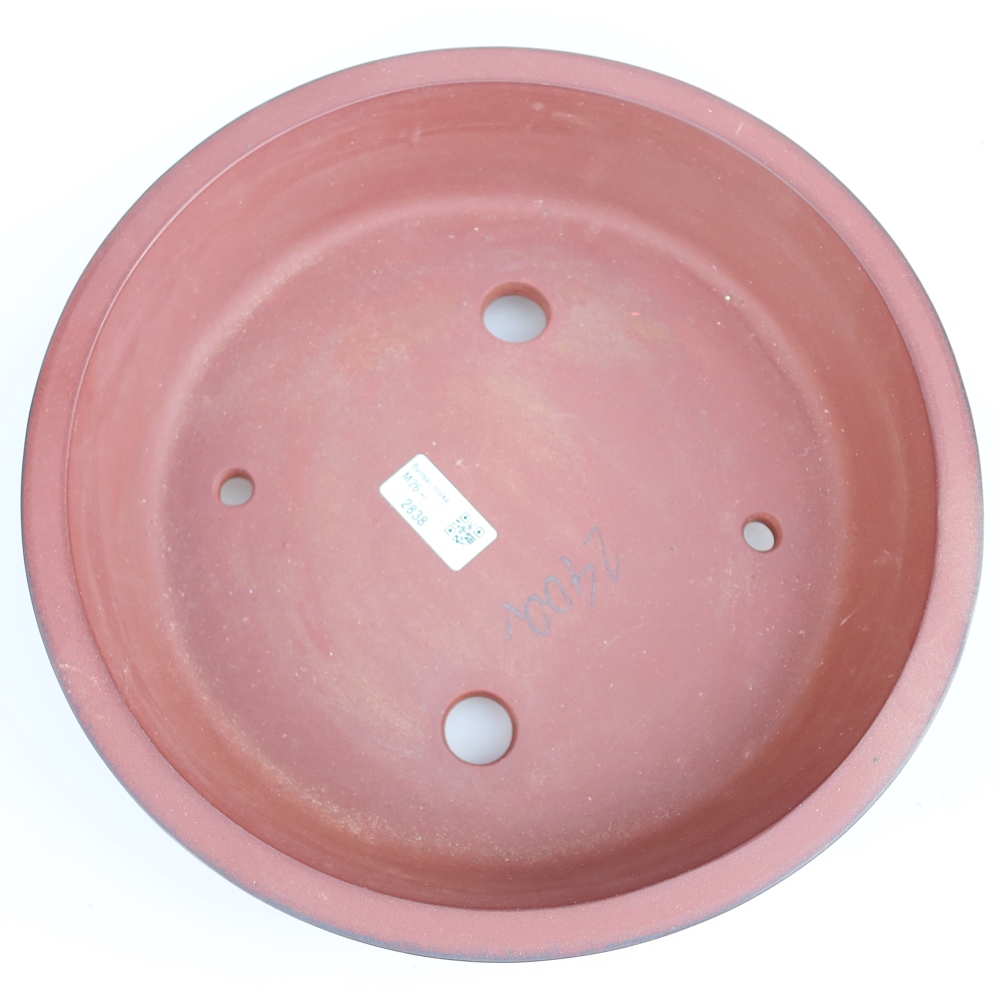 Keramikschale  30,5 x 30,5 x 7 cm , Farbe: Ziegelrot