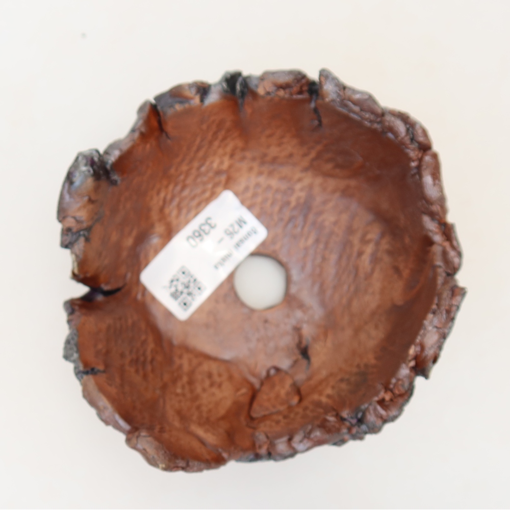 Keramikschale 11 x 11 x 7 cm, Farbe: braun