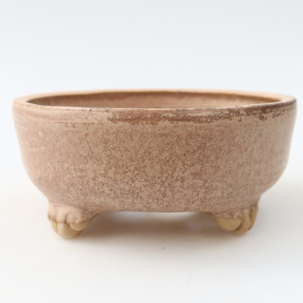 Keramik-Bonsai-Schale, 10,5 x 10,5 x 4 cm, Farbe: Rosa