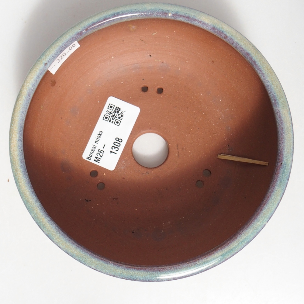 Bonsaischale aus Keramik 14,5 x 14,5 x 5 cm, grün
