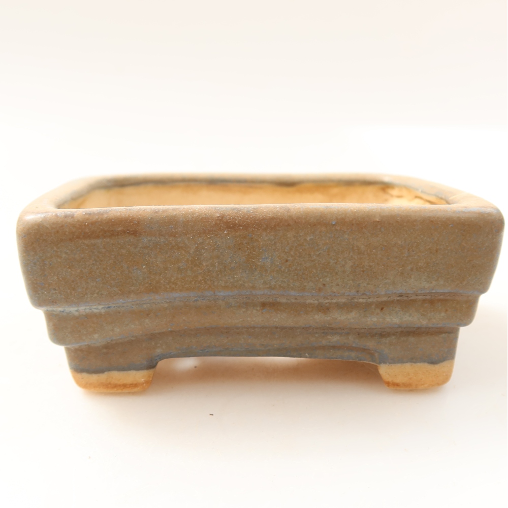 Bonsaischale aus Keramik 9,5 x 7,5 x 3,5 cm, Farbe blau