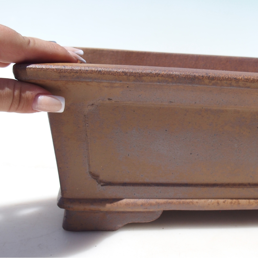 Schale 33,5 x 23 x 12,5 cm braun