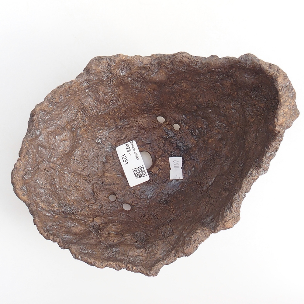 Keramikschale 20 x 16 x 17 cm , Farbe braun