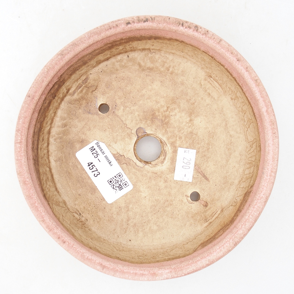 Keramik-Bonsaischale 15,5 x 15,5 x 4,5 cm, Farbe rosa