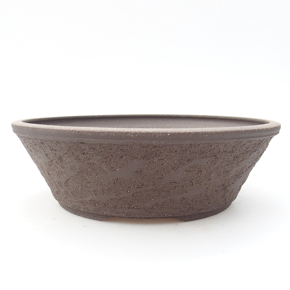 Bonsaischale aus Keramik 20 x 20 x 6 cm, braun