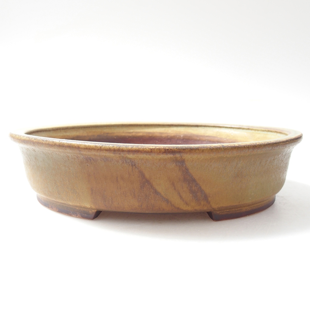 Bonsaischale aus Keramik  21 x 19 x 5  cm, Farbe Grün