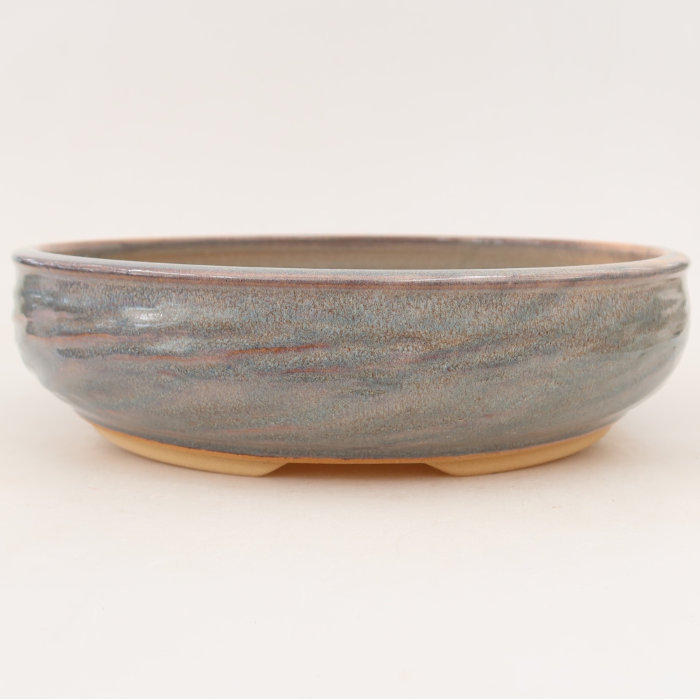 Keramik-Bonsai-Schale 27 x 27 x 7 cm, Farbe: Blau