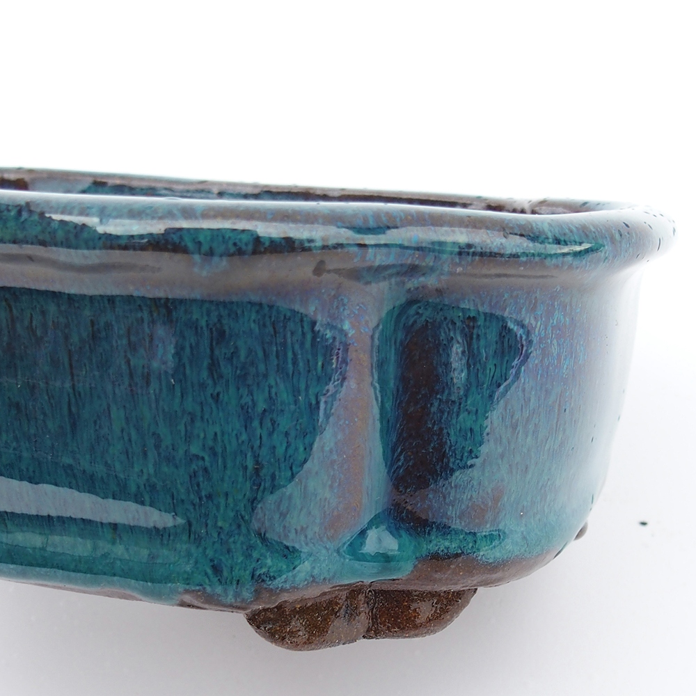 Schale 16 x 13 x 5,5 cm blau-grün