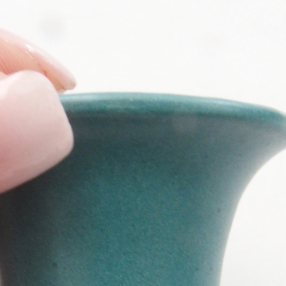 Keramik Bonsai Schale 4 x 4 x 4 cm, Farbe blau