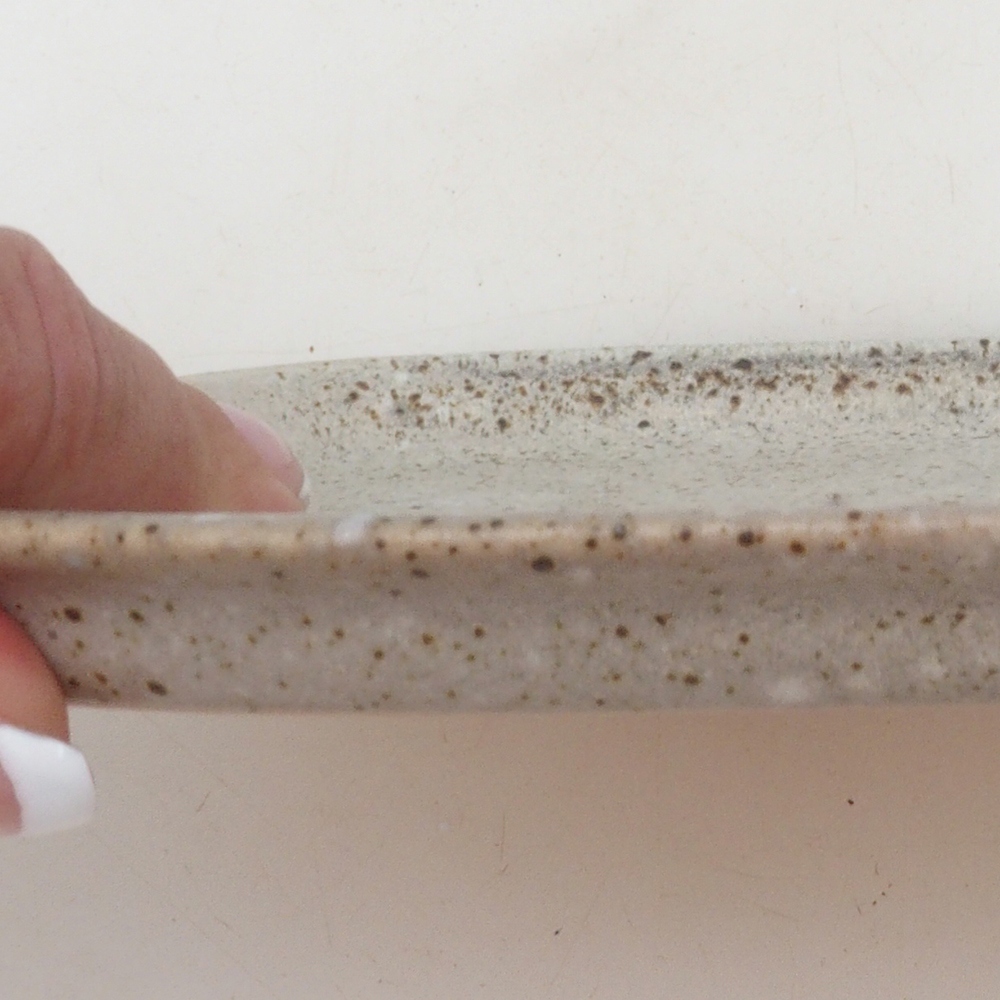 Keramikschale H02 – 17,5 × 12 × 1 cm – beige