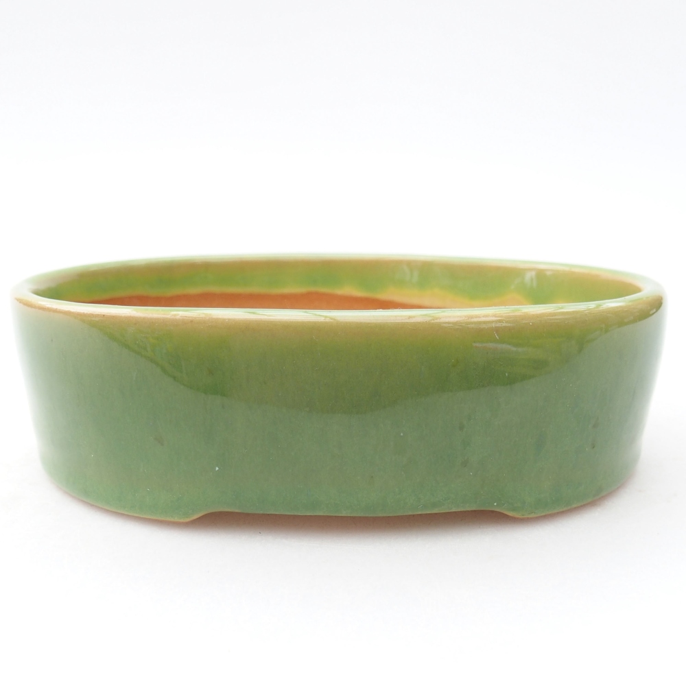 Keramik-Bonsaischale  12,5 x 10 x 3,5 cm, Farbe Grün