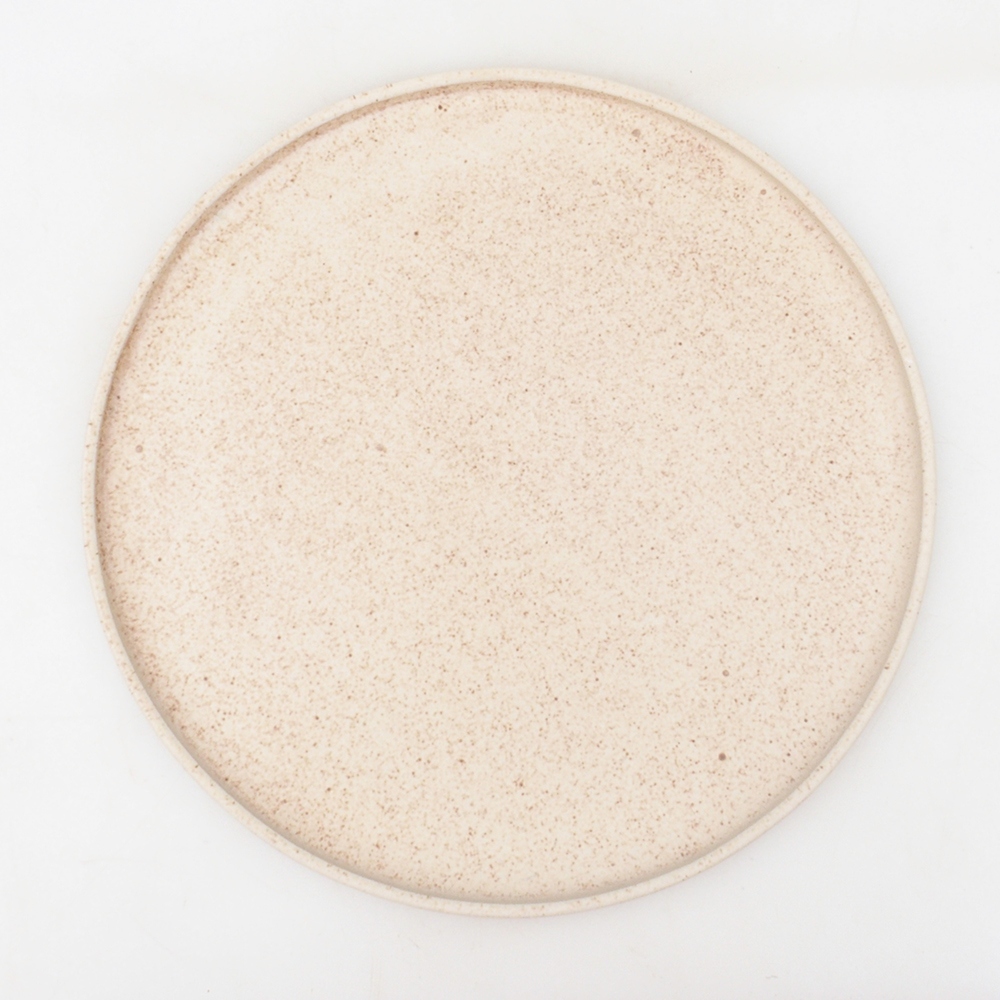 Bonsai-Schale rund D7-L - 28 x 28 x 1,5 cm - Beige