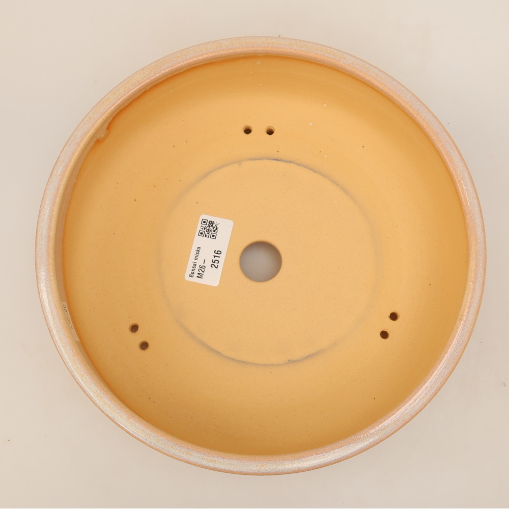 Keramik-Bonsai-Schale 23 x 23 x 6 cm, Farbe: Beige