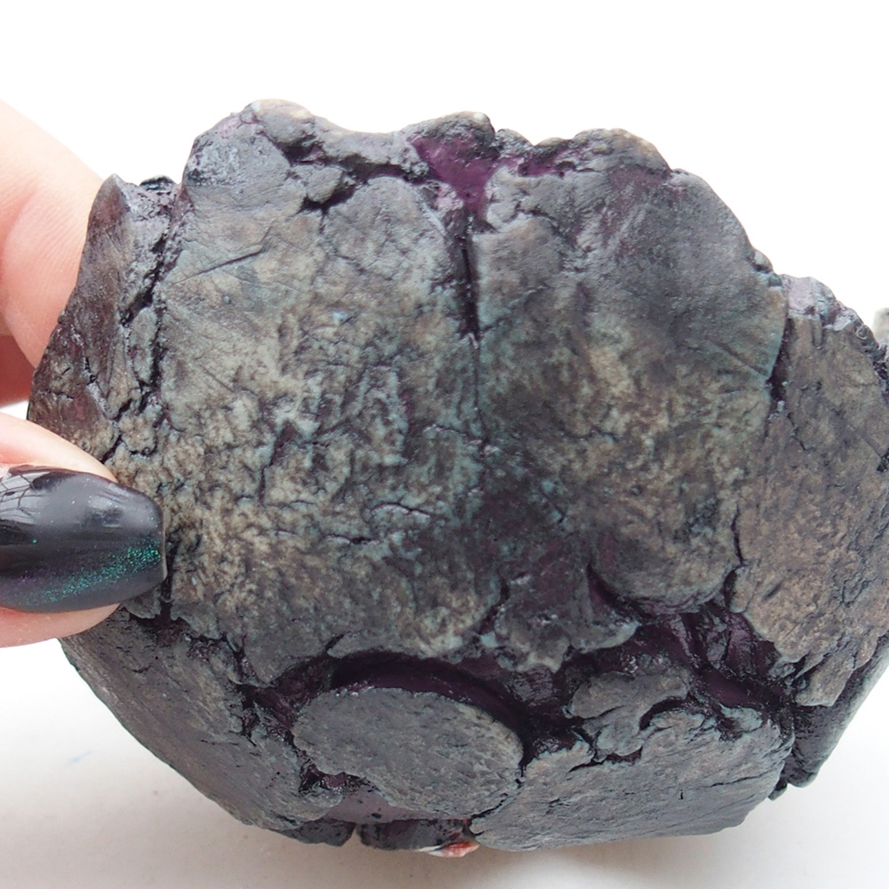 Keramikschale 9,5 x 8,5 x 6 cm , Farbe lila