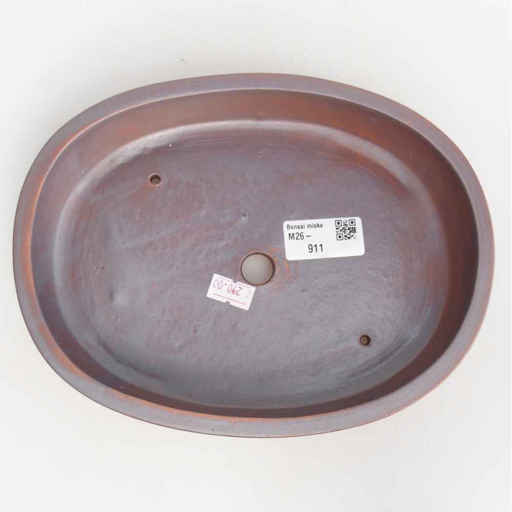 Bonsaischale aus Keramik 22 x 17 x 4 cm, metallfarben
