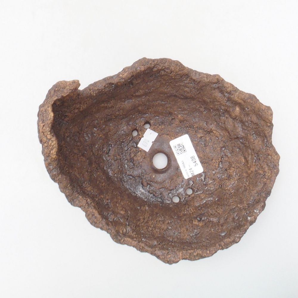 Keramikschale 16 x 16 x 16 cm, braun Farbe