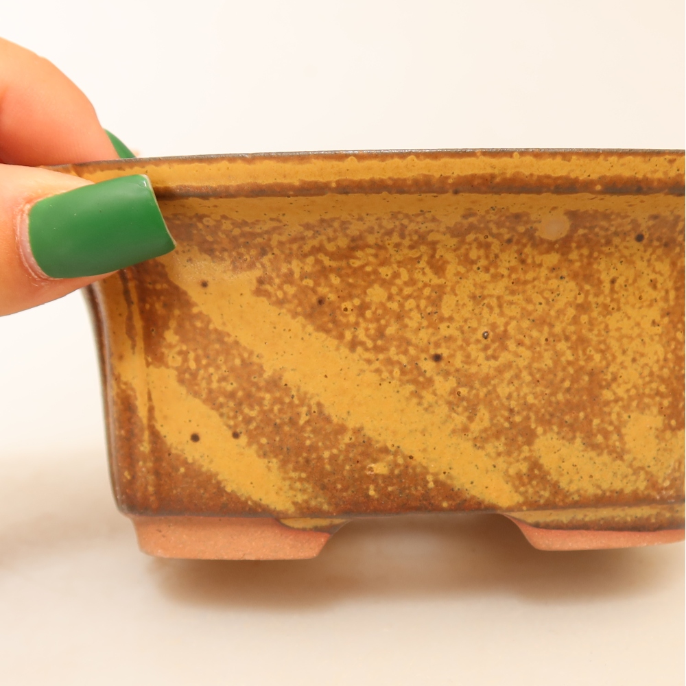 Keramikschale  13 x 10,5 x 5,5 cm, Farbe: Gelb