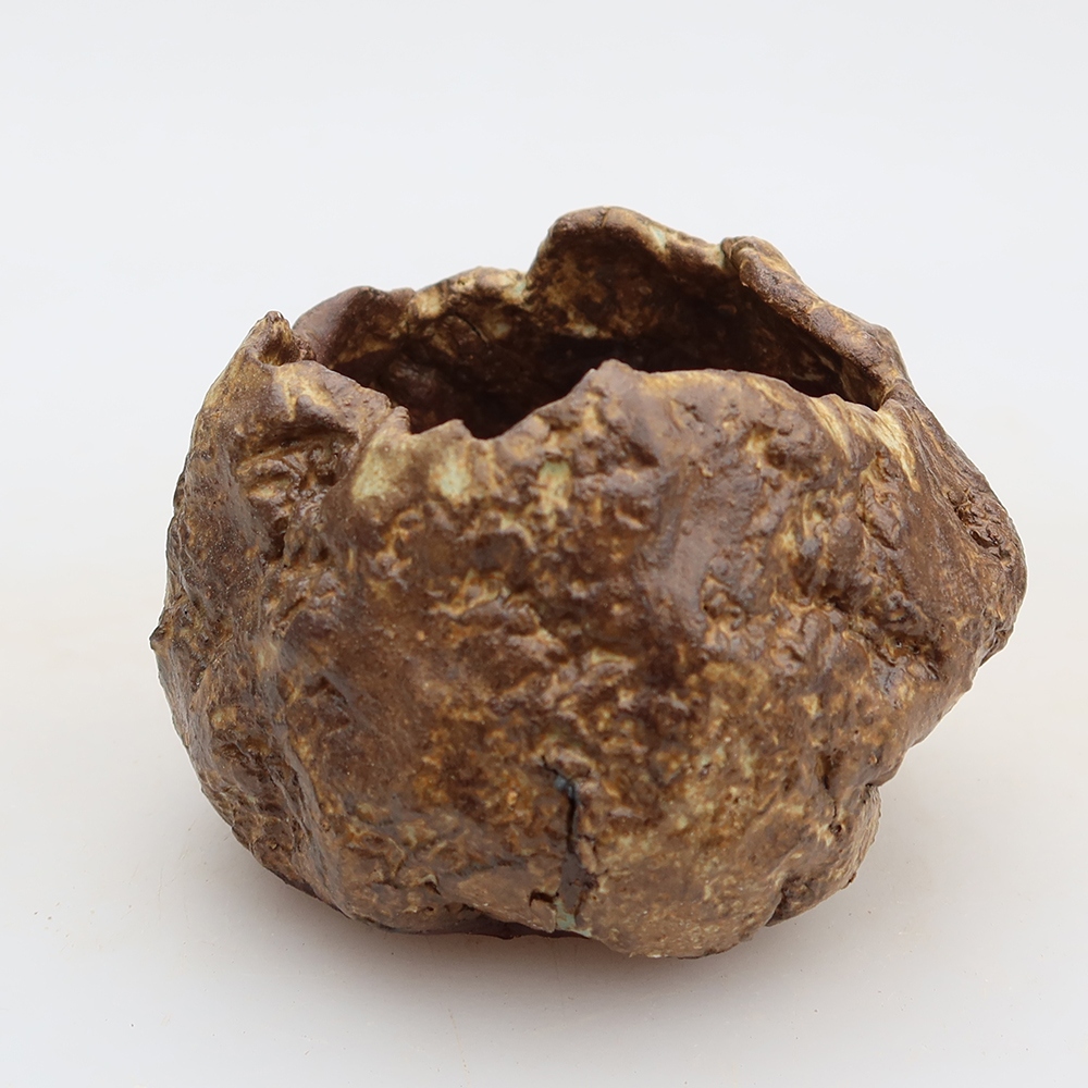 Keramikschale  5,5 x 5 x 6 cm , Farbe: braun