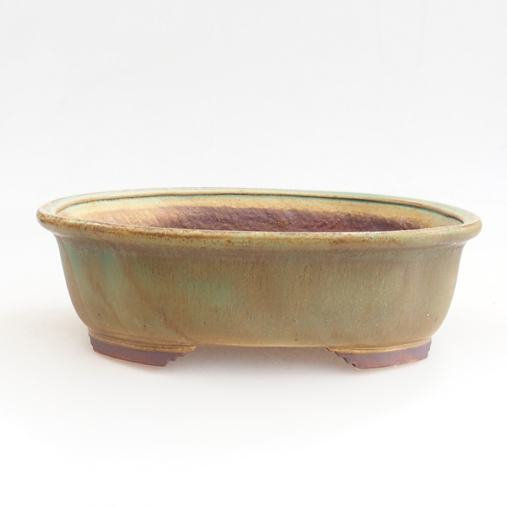 Bonsaischale aus Keramik 25 x 20,5 x 7 cm, grün