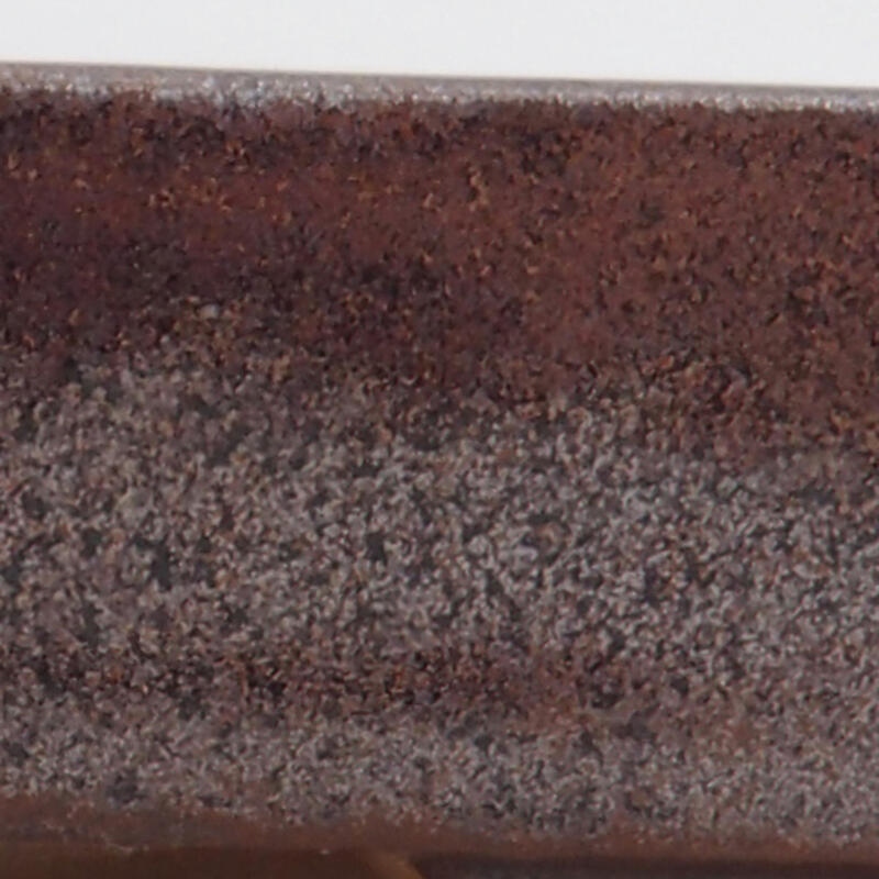 Keramik-Bonsaischale 10,5 x 7,5 x 2 cm, Farbe braun