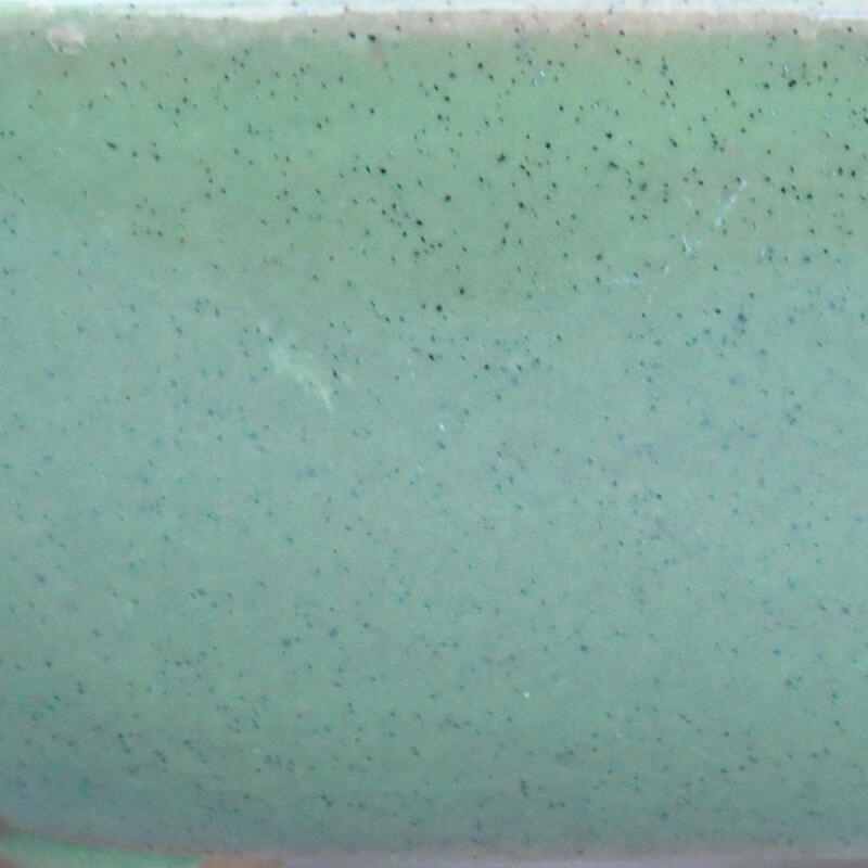Keramik-Bonsaischale 10,5 x 9 x 3,5 cm, Farbe grün
