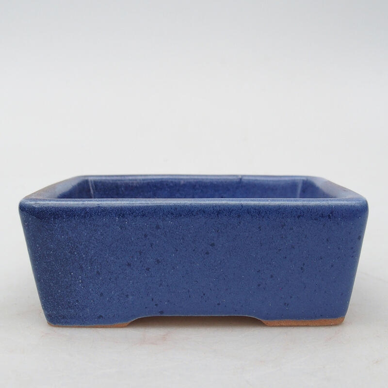 Keramik-Bonsaischale 10 x 7 x 3,5 cm, Farbe Blau